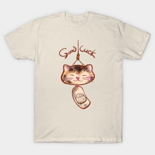 Good Luck Cat Lantern T-Shirt